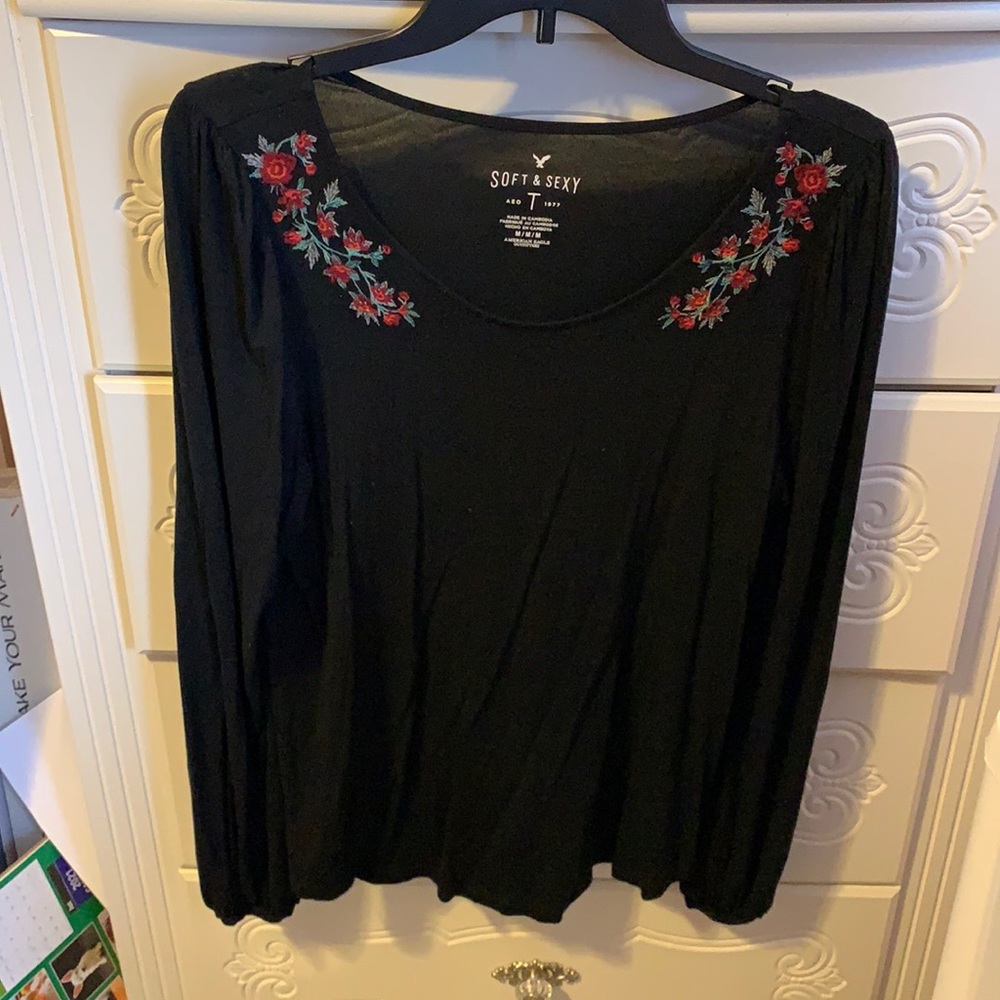 Soft and sexy black long sleeve